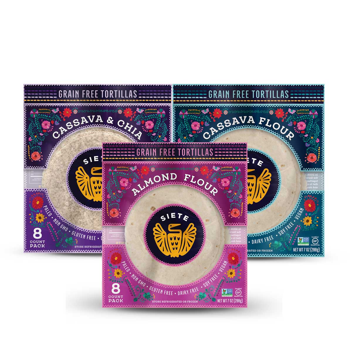 OUR NEW LINE OF GRAIN FREE TORTILLAS