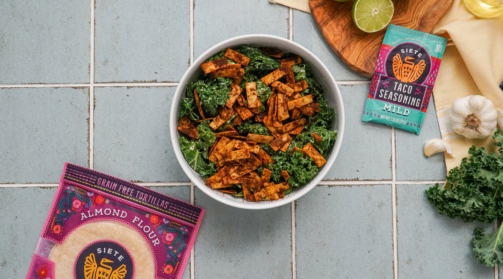 Mexican Kale Caesar Salad Recipe