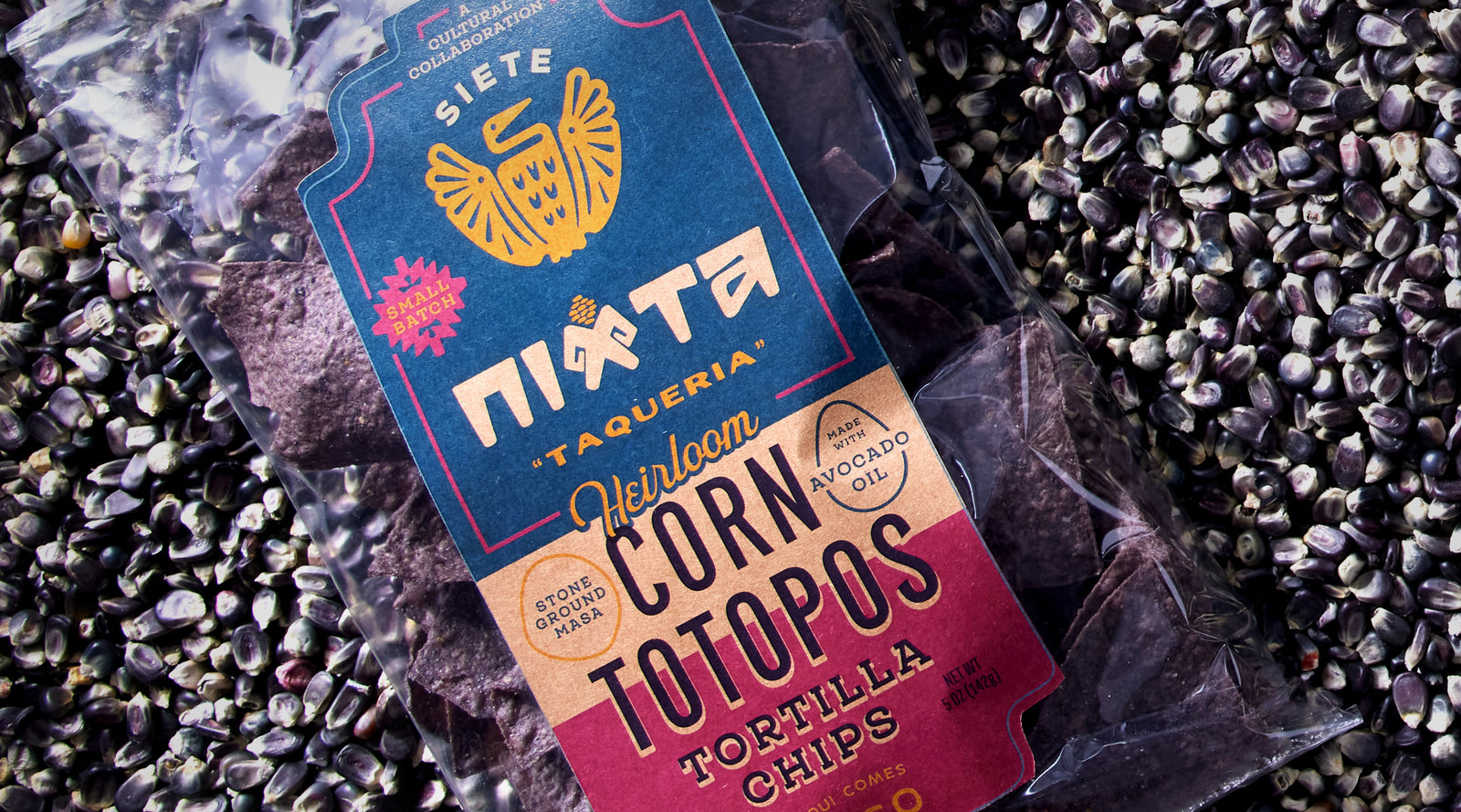 Siete x Nixta Taqueria Small Batch: Heirloom Corn Totopos