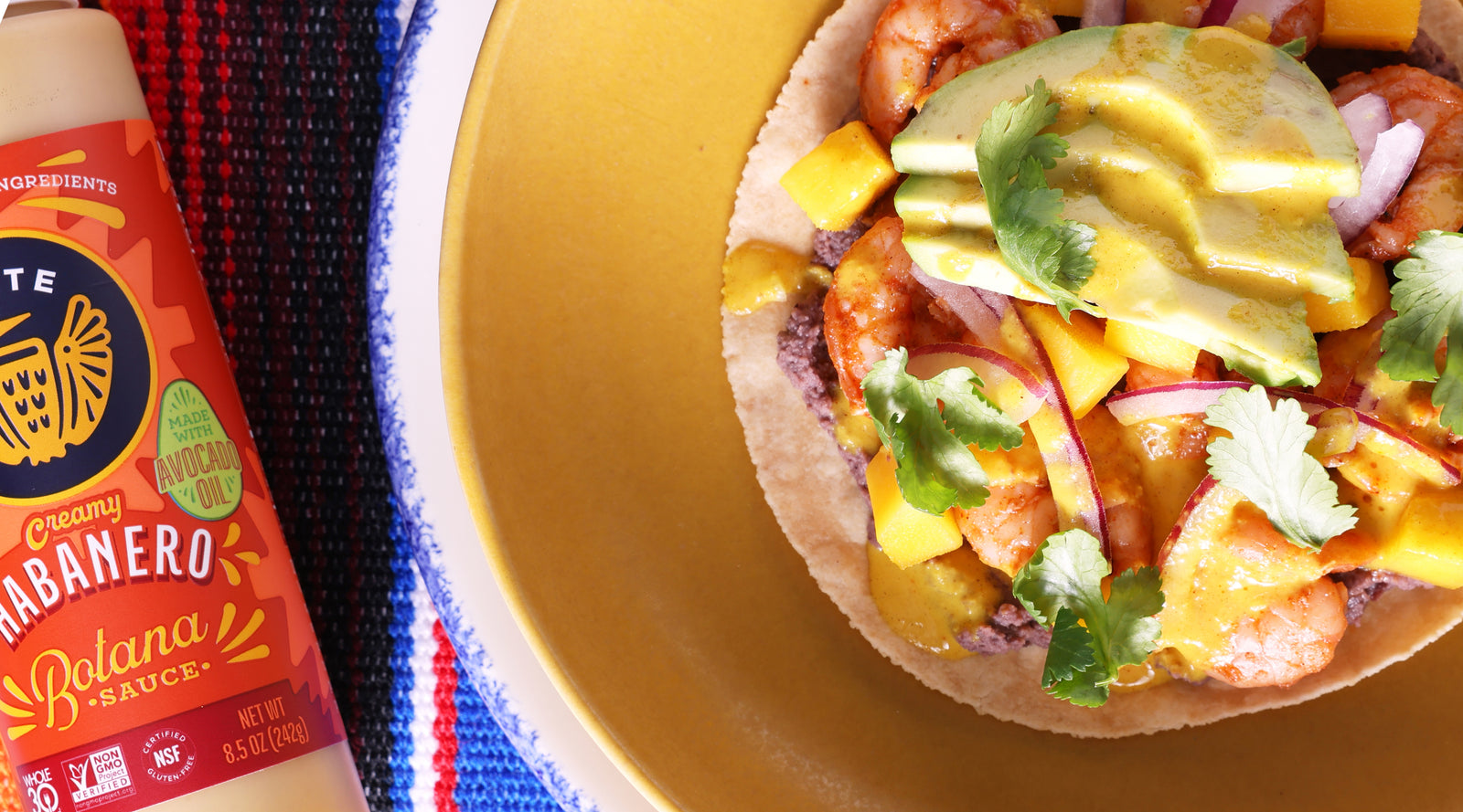 Shrimp & Mango Tostada Recipe