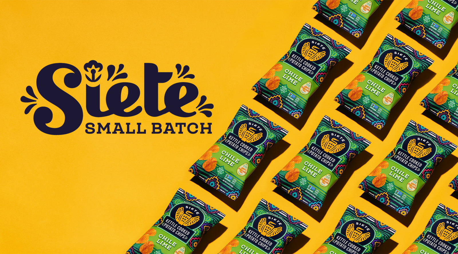 March Siete Small Batch Kettle Cooked Chile Lime Potato Chips