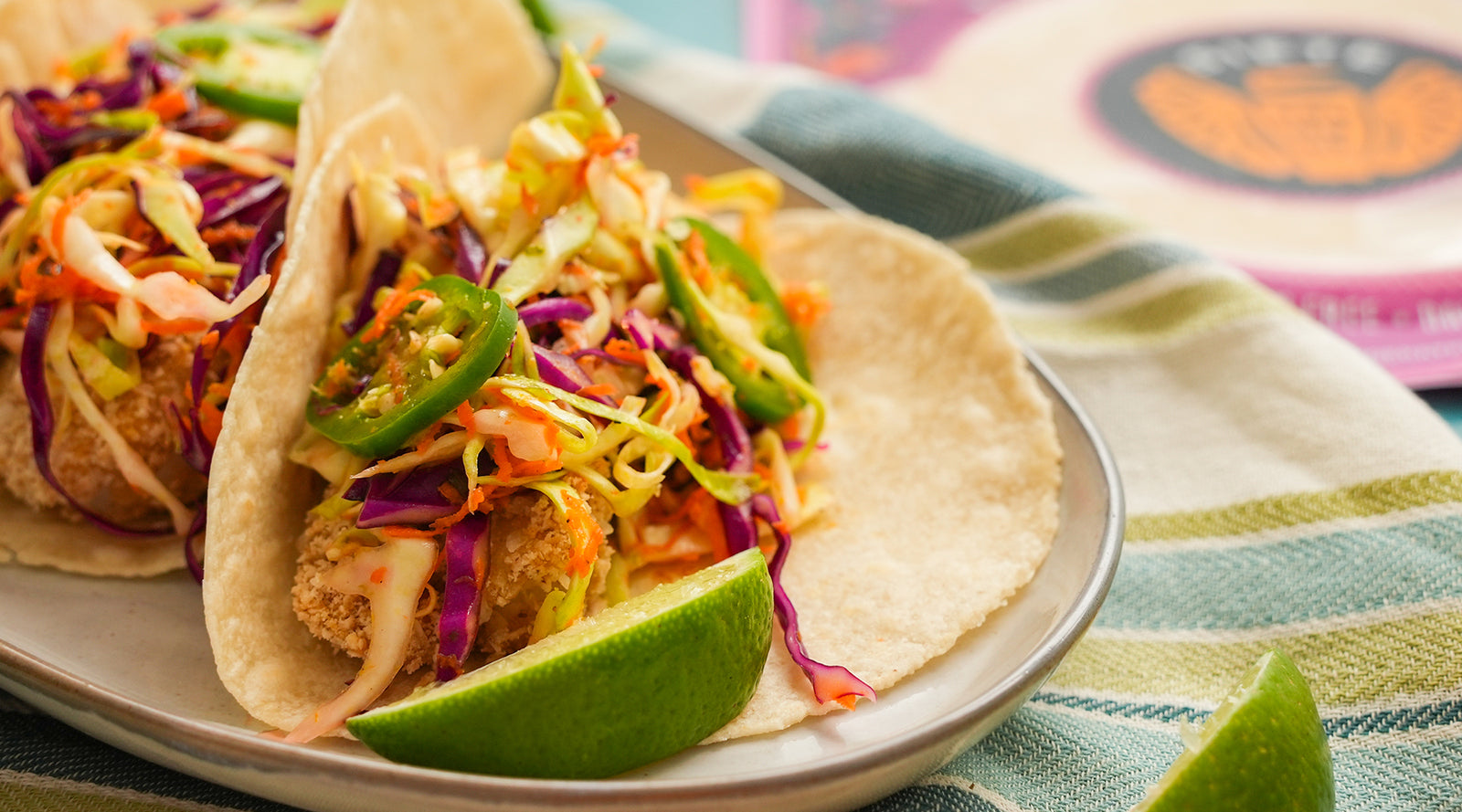 Coconut Lime Shrimp & Citrus Slaw Tacos Recipe