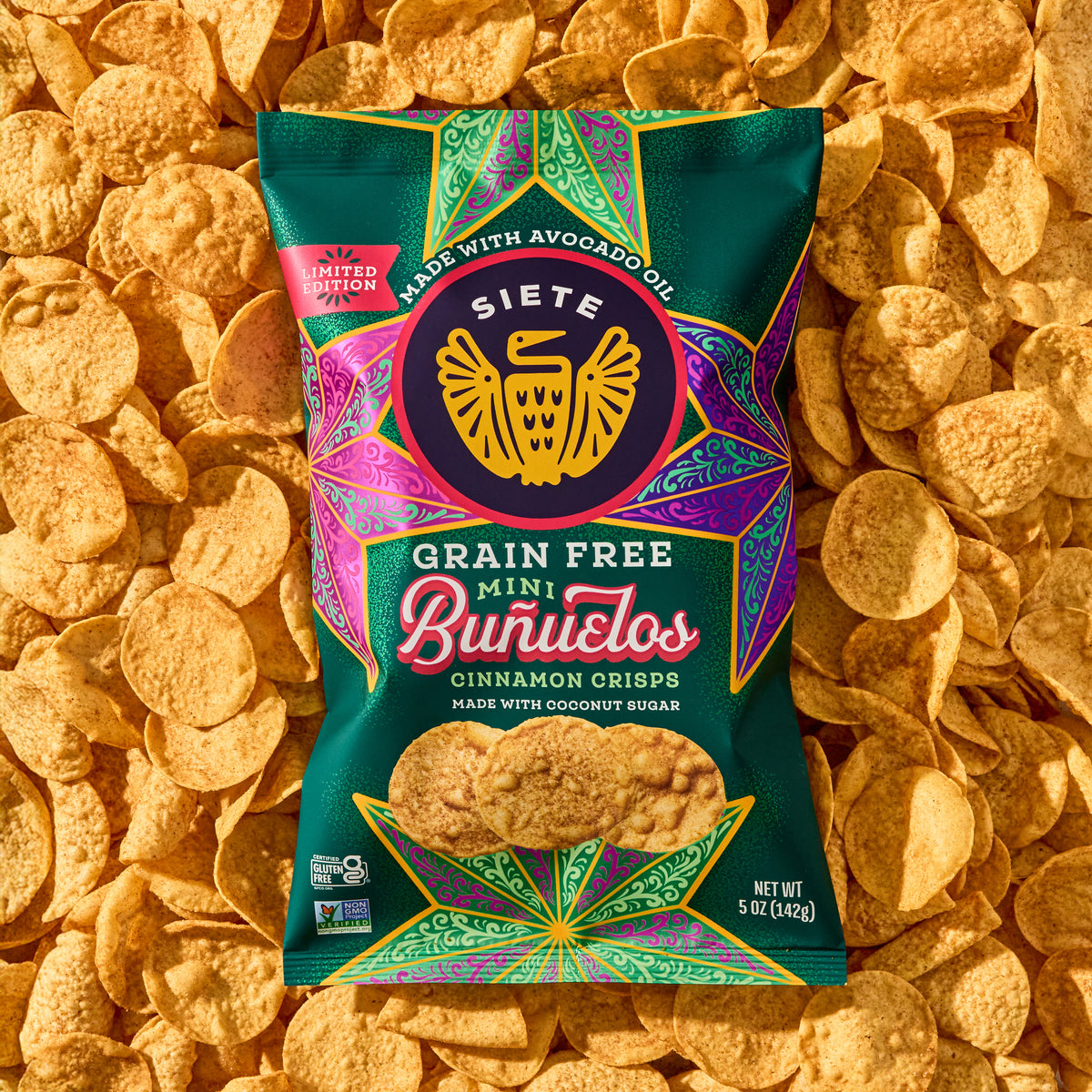 Grain Free Mini Buñuelos Cinnamon Crisps