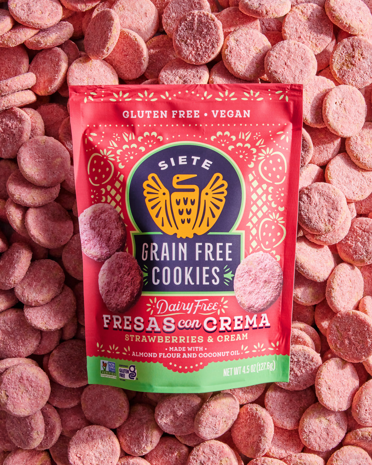 Grain Free Fresas con Crema Cookies