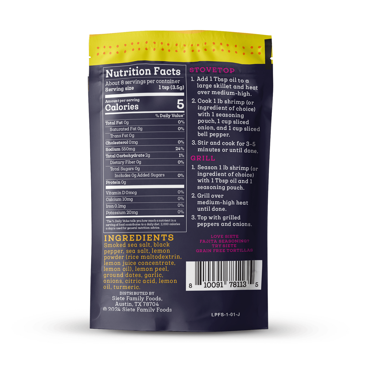 Lemon Pepper Fajita Seasoning