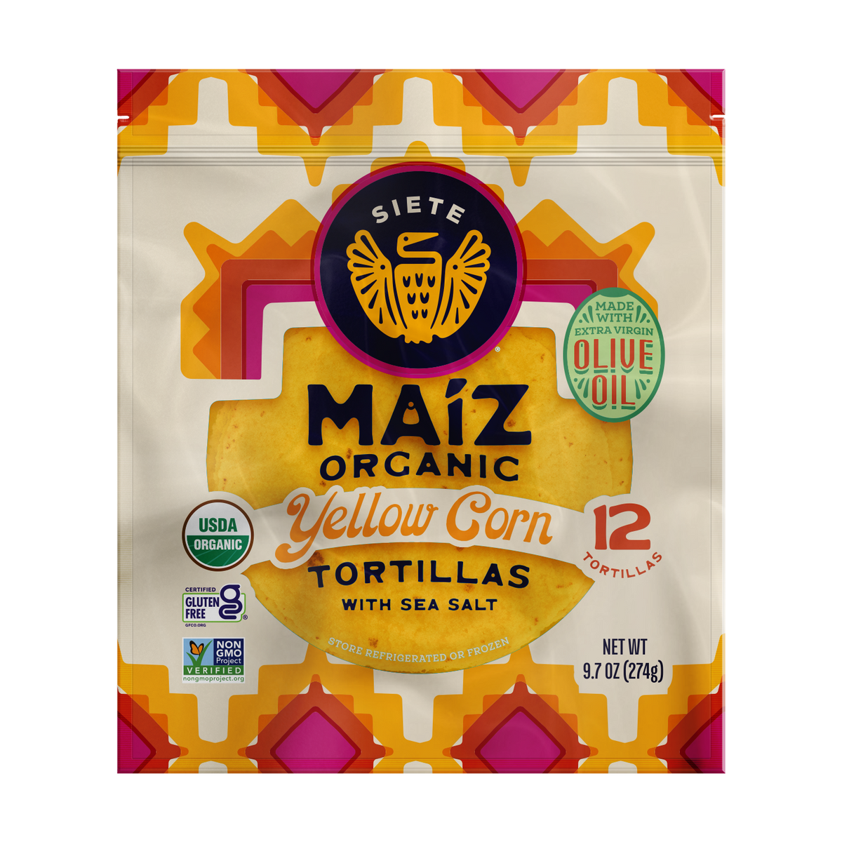 Gluten Free Maíz Organic Yellow Corn Tortillas