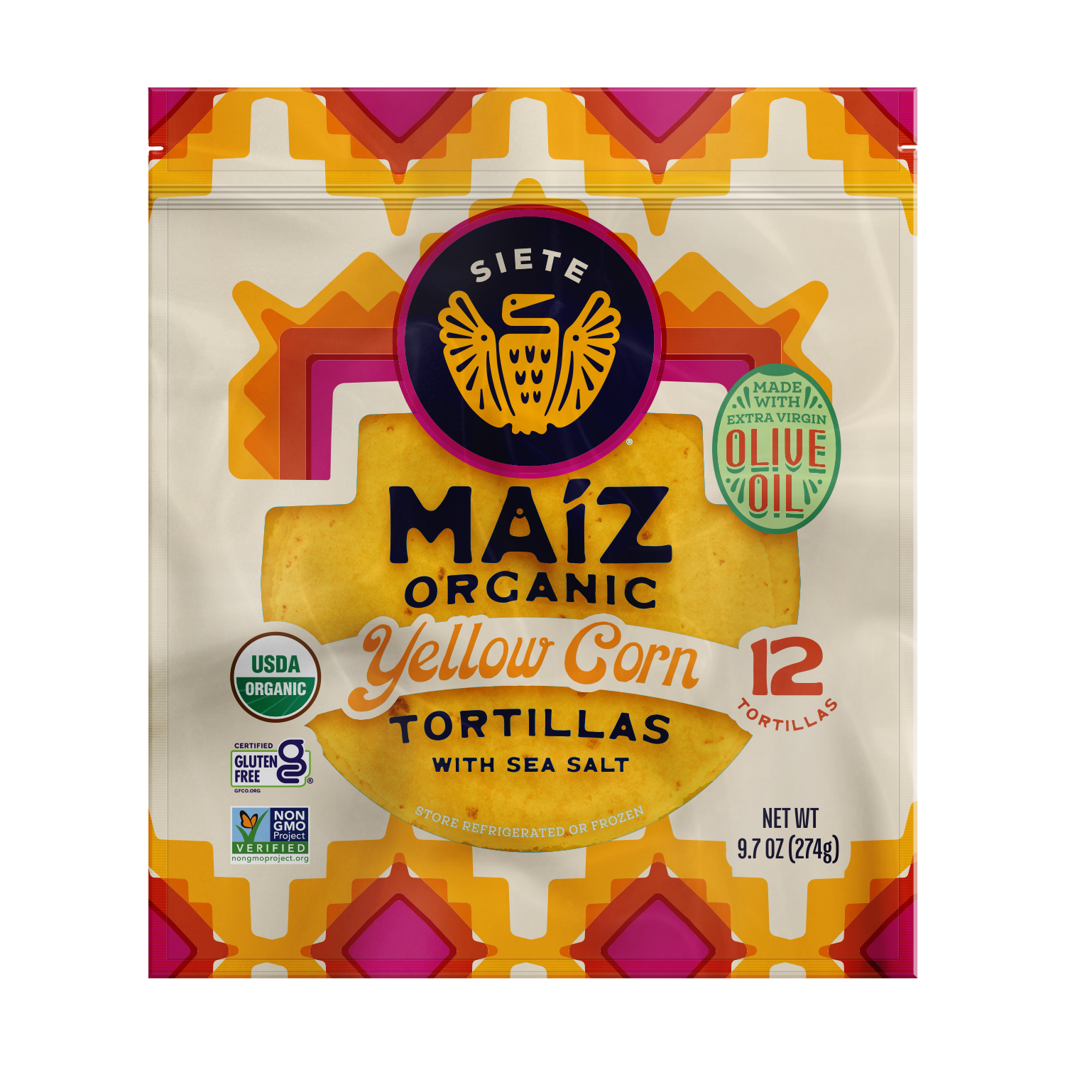 Gluten Free Maíz Organic Yellow Corn Tortillas