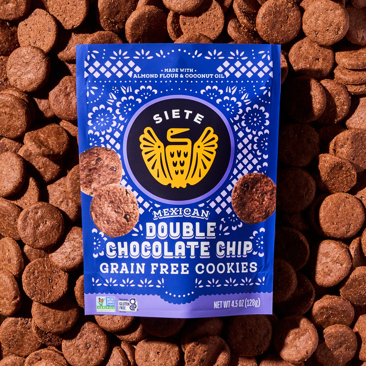 Grain Free Mexican Double Chocolate Chip Cookies