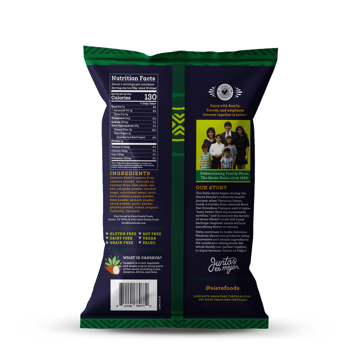 Grain Free Jalapeño Lime Tortilla Chips