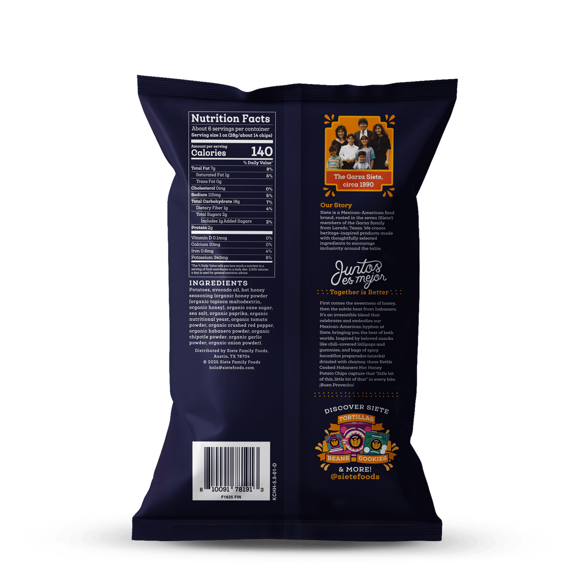 Kettle Cooked Habanero Hot Honey Potato Chips