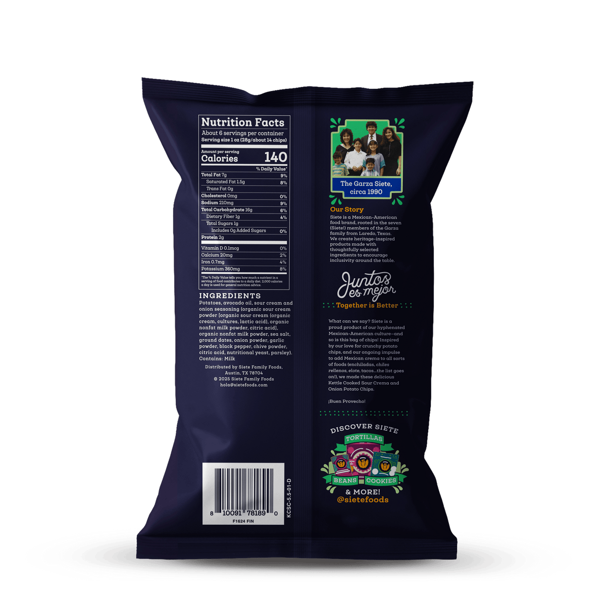 Kettle Cooked Sour Crema &amp; Onion Potato Chips