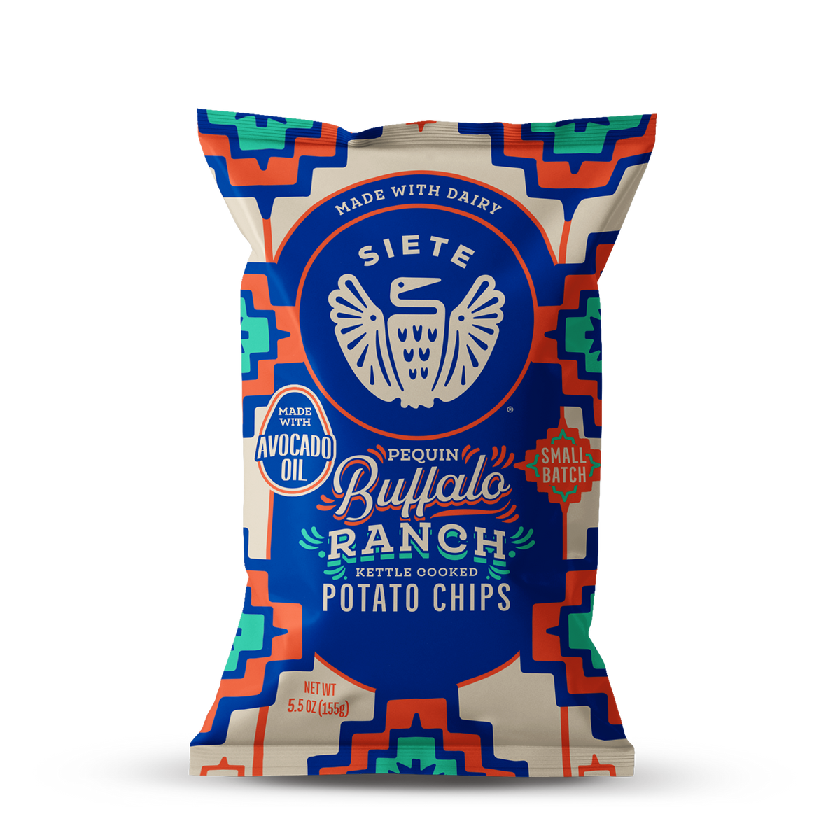 Siete Small Batch: Pequin Buffalo Ranch Kettle Cooked Potato Chips