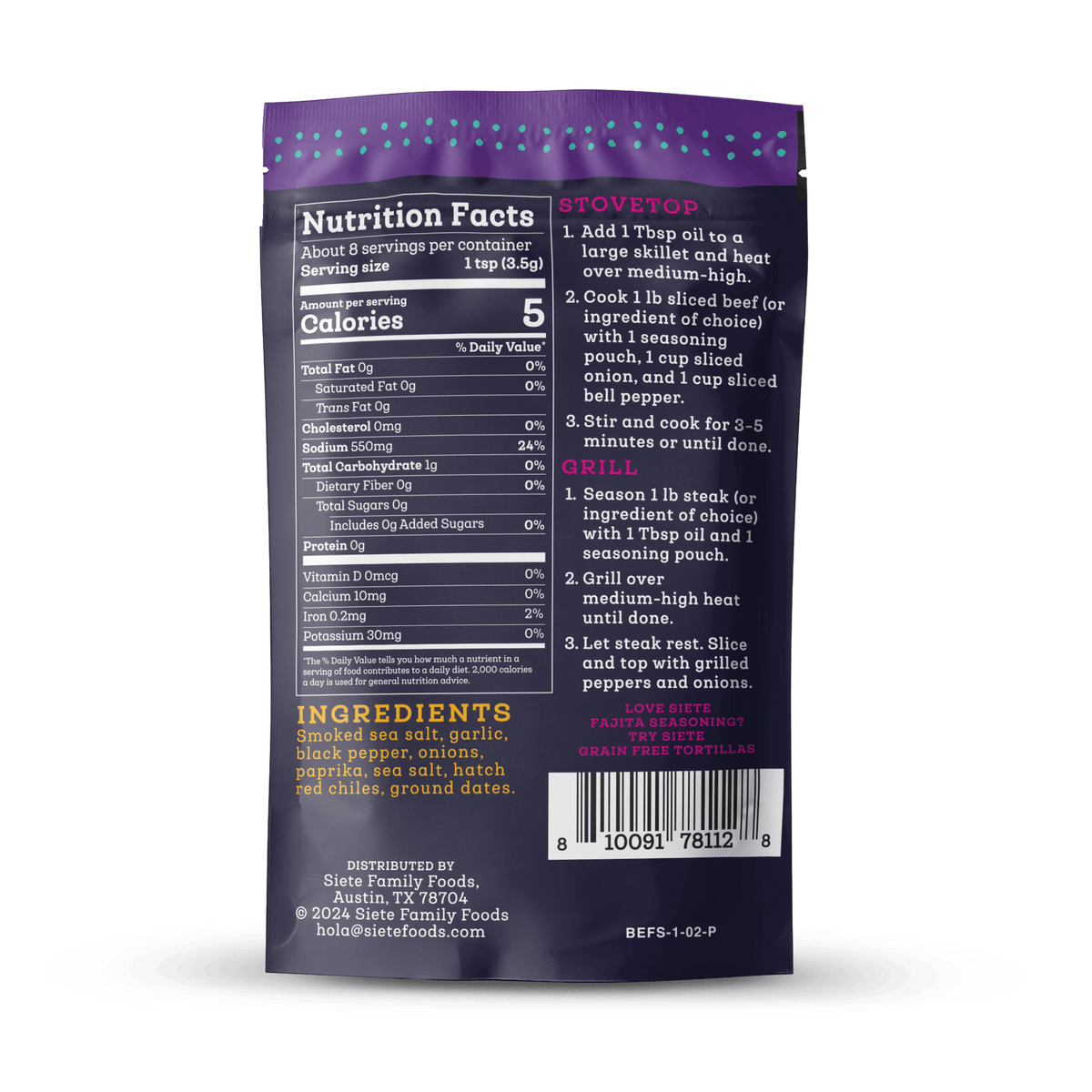Beef Fajita Seasoning