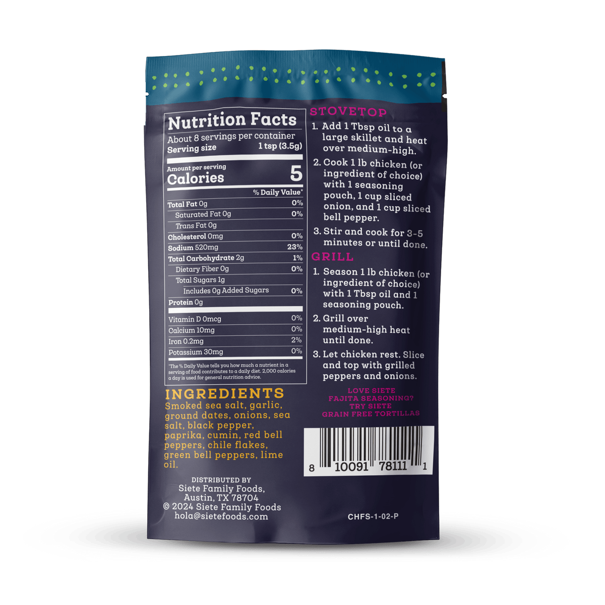 Chicken Fajita Seasoning