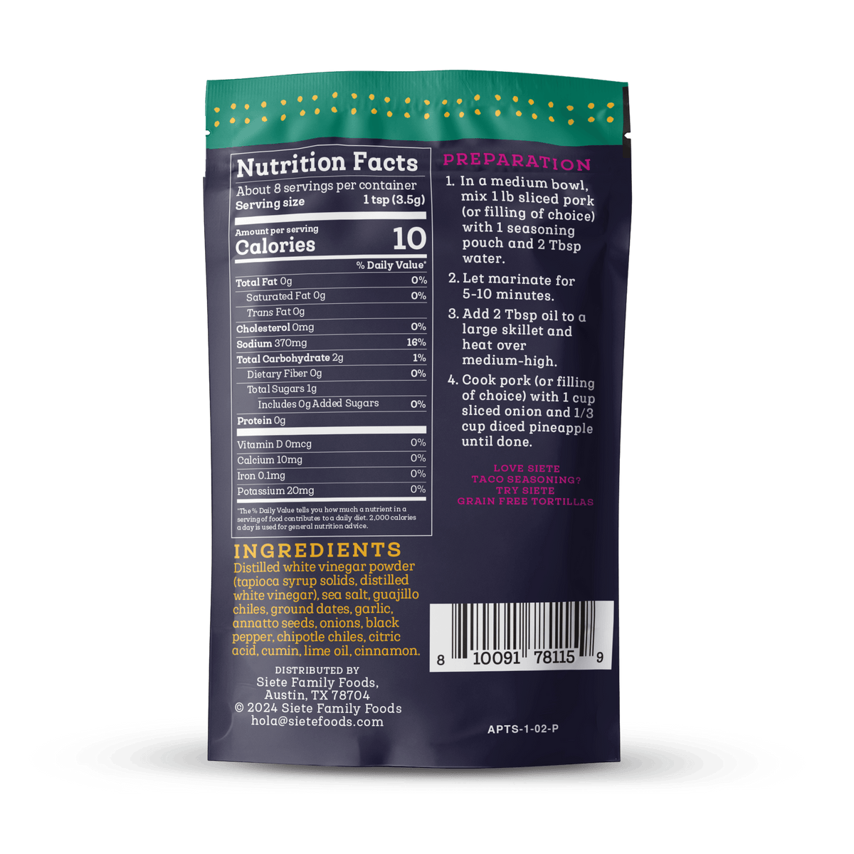 Al Pastor Taco Seasoning