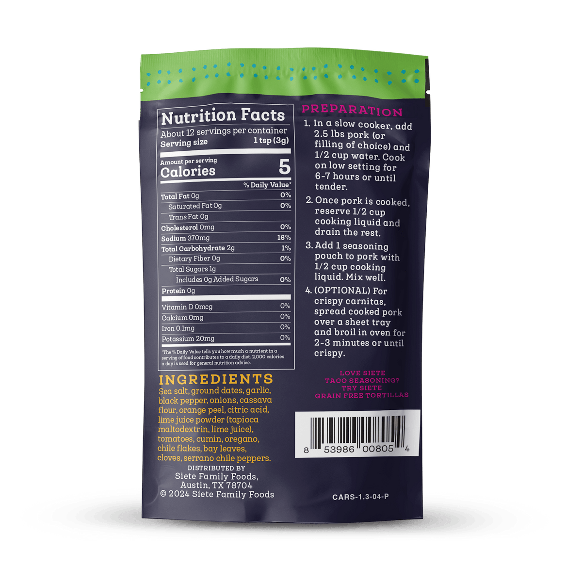 Carnitas Taco Seasoning