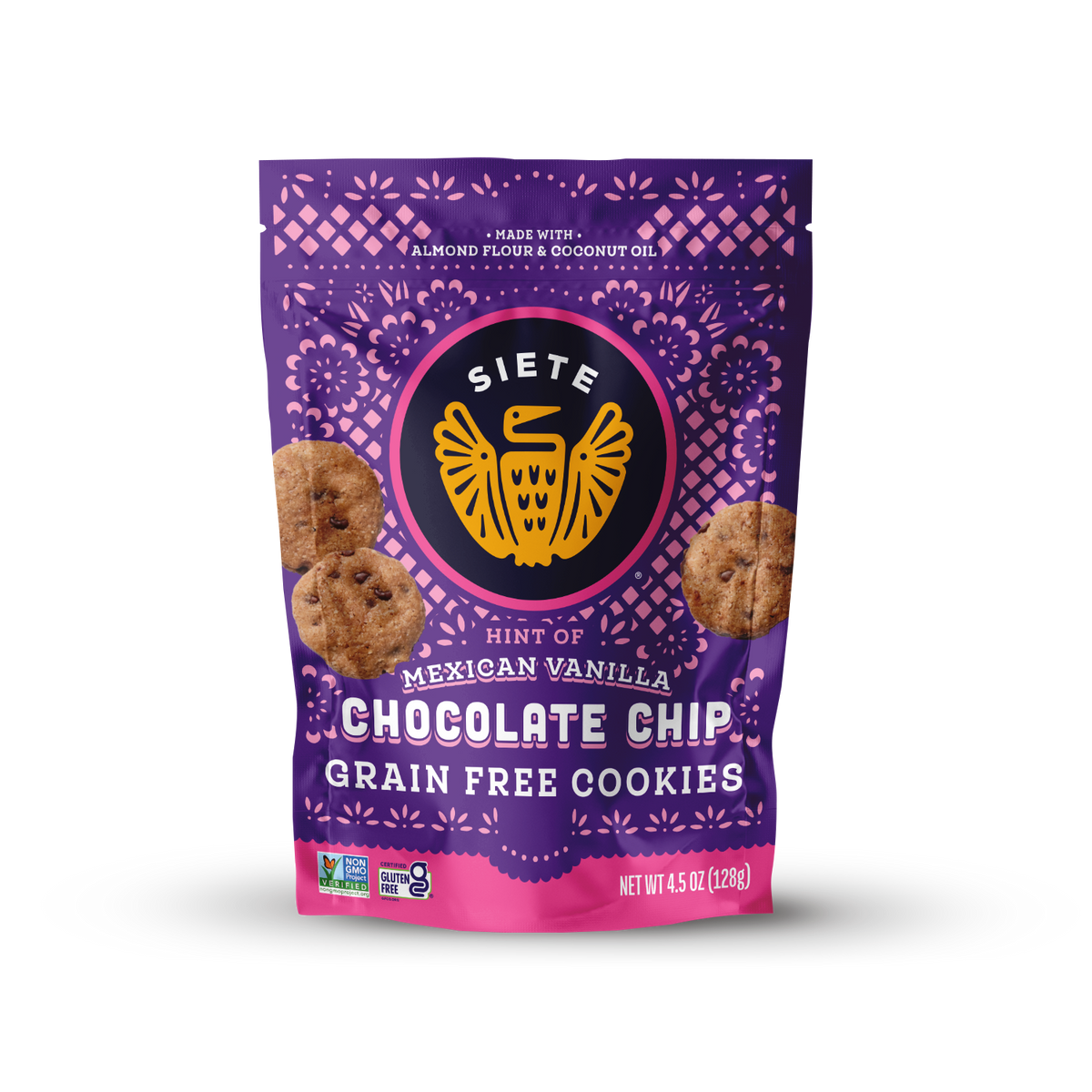 Grain Free Chocolate Chip Cookies with a Hint of Mexican Vanilla