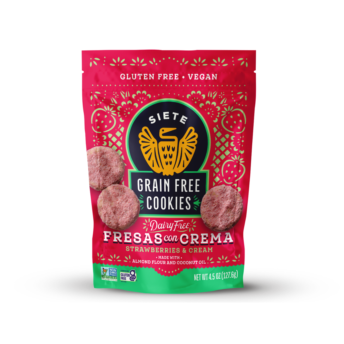 Grain Free Fresas con Crema Cookies