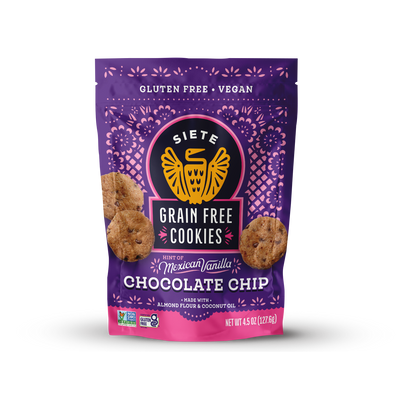 Grain Free Chocolate Chip Cookies with a Hint of Mexican Vanilla