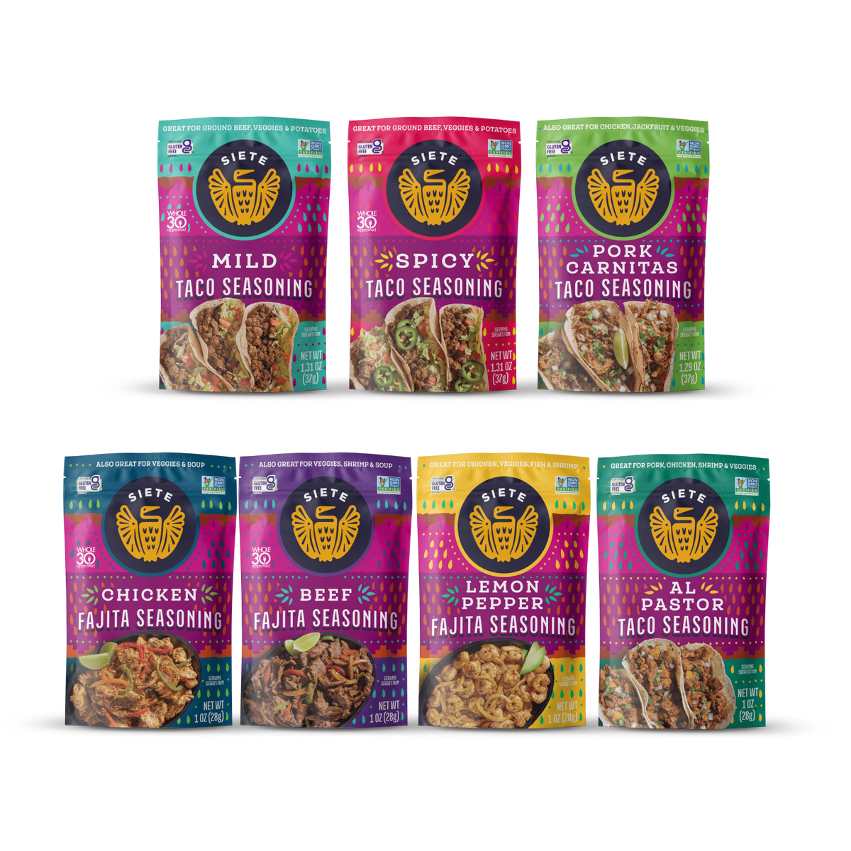 Seasoning Sampler Siete Pack