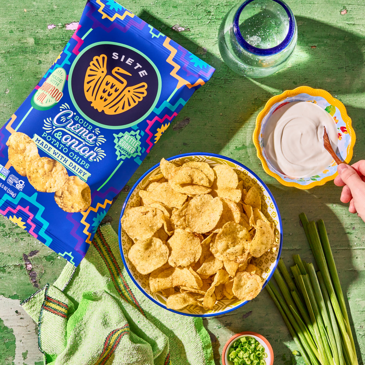 Kettle Cooked Sour Crema &amp; Onion Potato Chips