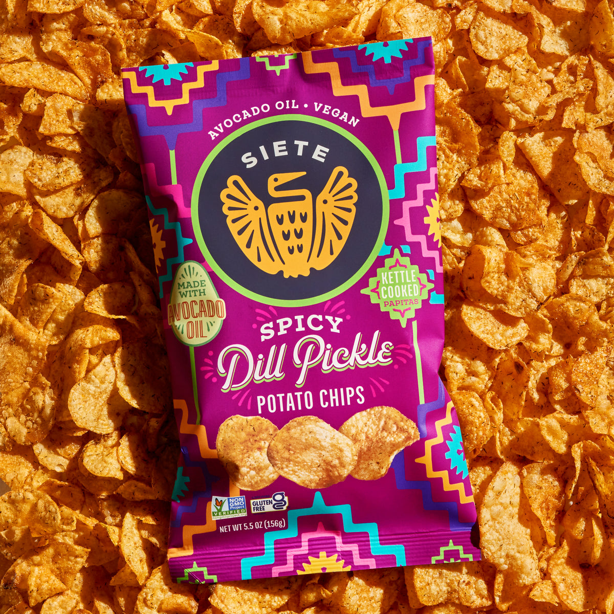 Kettle Cooked Spicy Dill Pickle Potato Chips