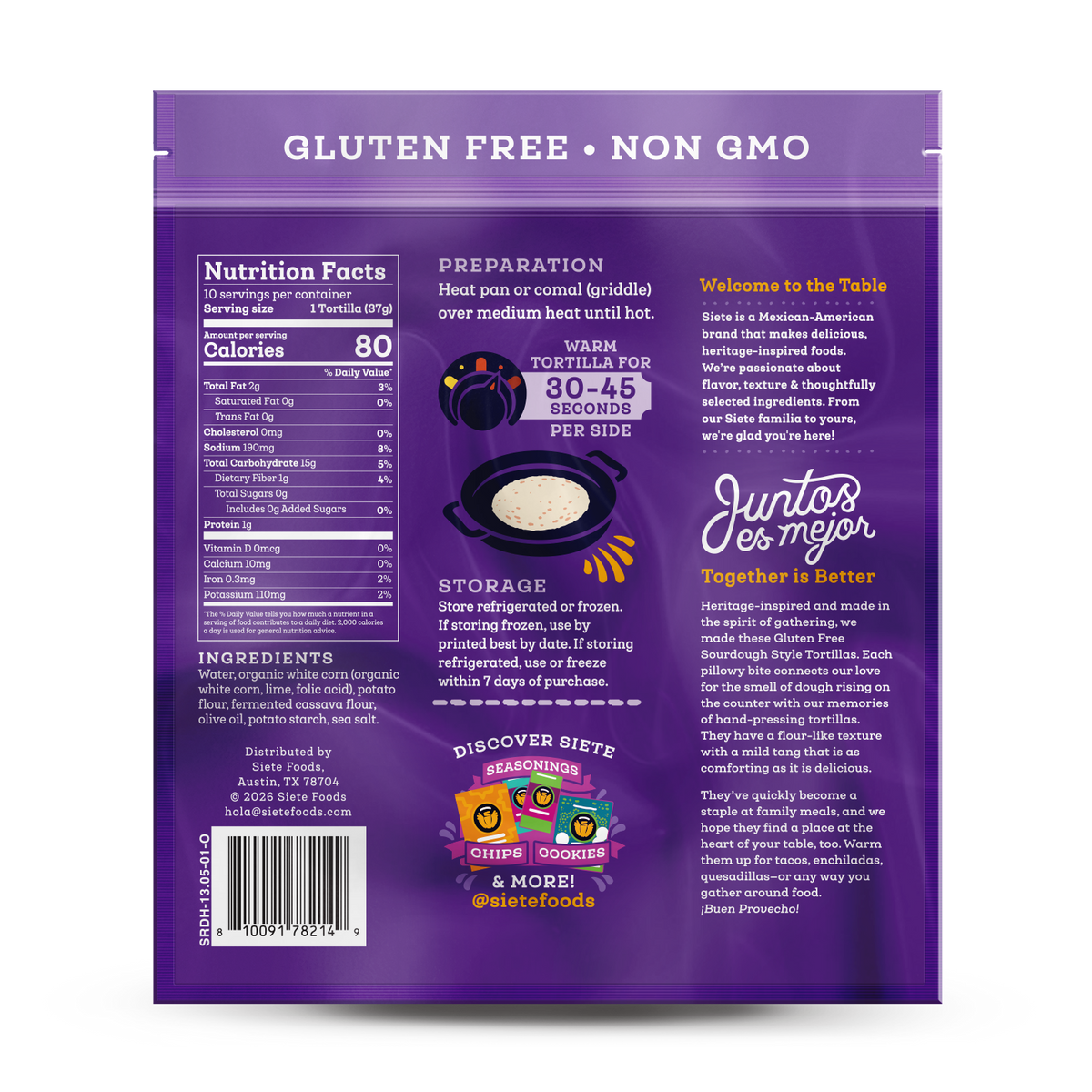 Gluten Free Sourdough Style Tortillas